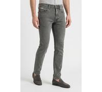 Skinny-fit-Jeans CALVIN KLEIN JEANS "SKINNY", Herren, Gr. 33, Länge 30, light oyster, Denim/Jeans, Obermaterial: 80% Baumwolle, 12% Polyester, 6% Elastomultiester, 2% Elasthan, skinny fit normal, Jean