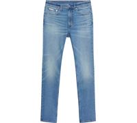 Skinny-fit-Jeans CALVIN KLEIN JEANS "SKINNY", Herren, Gr. 34, Länge 32, blau (belleville), Denim/Jeans, Obermaterial: 80% Baumwolle, 12% Polyester, 6% Elastomultiester, 2% Elasthan, skinny fit, Jeans