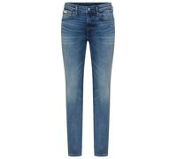 Skinny-fit-Jeans CALVIN KLEIN JEANS "SKINNY", Herren, Gr. 36, Länge 34, blau (high tide), Denim/Jeans, Obermaterial: 80% Baumwolle, 12% Polyester, 6% Elastomultiester, 2% Elasthan, skinny fit normal,