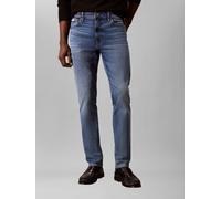 Skinny-fit-Jeans CALVIN KLEIN JEANS "SKINNY", Herren, Gr. 38, Länge 30, blau (high tide), Denim/Jeans, Obermaterial: 80% Baumwolle, 12% Polyester, 6% Elastomultiester, 2% Elasthan, skinny fit normal,