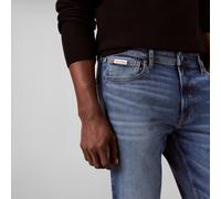 Skinny-fit-Jeans CALVIN KLEIN JEANS "SKINNY", Herren, Gr. 40, Länge 34, blau (high tide), Denim/Jeans, Obermaterial: 80% Baumwolle, 12% Polyester, 6% Elastomultiester, 2% Elasthan, skinny fit normal, 