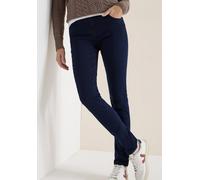 Skinny-fit-Jeans CECIL "Style VICKY", Damen, Gr. 30, Länge 32, blau schwarz used wash, Denim/Jeans, Obermaterial: 67% Baumwolle, 31% Polyester, 2% Elasthan. Futter: 52% Polyester, 48% Baumwolle, unifa