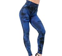 Skinny Fit Jeans für Damen Stretch-Denim-Jeggings mit hoher Taille und Taschen Damen-Jeans mit niedrigem Bund und zerrissenen Knien Skinny mit Destroyed-Effekten, Elastische Hosen mit kleinen Füßen