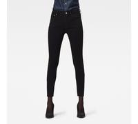 Skinny-fit-Jeans G-STAR "3301", Damen, Gr. 28, Länge 32, schwarz (pitch schwarz), Denim/Jeans, Obermaterial: 92% Baumwolle, 7% Elastomultiester, 1% Elasthan, skinny fit normal, Jeans, mit Stretch (174