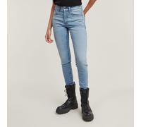 Skinny-fit-Jeans G-STAR "3301", Damen, Gr. 30, Länge 30, blau (lt aged), Denim/Jeans, Obermaterial: 92% Baumwolle, 7% Elastomultiester, 1% Elasthan, skinny fit normal, Jeans, mit Stretch (16776746-30)