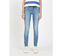 Skinny-fit-Jeans GANG "94NELE", Damen, Gr. 34, N-Gr, blau (timeless blau wash), Denim/Jeans, Obermaterial: 93% Baumwolle, 5% Polyester, 2% Elasthan, skinny fit lang, Jeans, aus softem Denim (84521053-