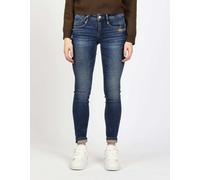 Skinny-fit-Jeans GANG "94NELE", Damen, Gr. 27, N-Gr, basic cross hatch, Denim/Jeans, Obermaterial: 93% Baumwolle, 5% Polyester, 2% Elasthan, skinny fit lang, Jeans 5-Pocket-Jeans, mit Rundpasse und se