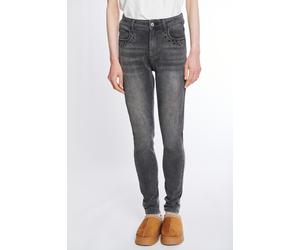Skinny-fit-Jeans HAILY’S "LG HW C JN Gl44ina", Damen, Gr. XL (42), N-Gr, schwarz (schwarz washed), Denim/Jeans, Obermaterial: 68% Baumwolle, 30% Polyester, 2% Elasthan, unifarben, figurbetont normal,