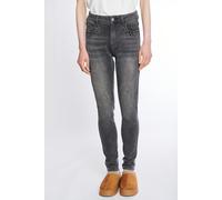 Skinny-fit-Jeans HAILY’S "LG HW C JN Gl44ina", Damen, Gr. XS (34), N-Gr, schwarz (schwarz washed), Denim/Jeans, Obermaterial: 68% Baumwolle, 30% Polyester, 2% Elasthan, unifarben, figurbetont normal,