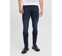 Skinny-fit-Jeans JACK & JONES "JJILIAM Skinny Jeans mit Used-Waschung für schlanke Silhouette", Herren, Gr. 31, Länge 32, blau (denim blau), Denim/Jeans, Obermaterial: 99% Baumwolle, 1% Elasthan, Abri