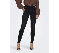 JdY Damen Jdyfina Mw Skinny Ankle JNS Blk DNM Noos, Black Denim, M / 32L EU