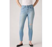 Skinny-fit-Jeans LEVI'S "721 HIGH RISE SKINNY", Damen, Gr. 26, Länge 30, simplest solution, Denim/Jeans, Obermaterial: 81% Baumwolle, 18% Polyester, 1% Elasthan, skinny fit lang, Jeans, mit hohem Bund