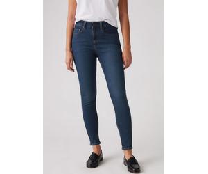 Skinny-fit-Jeans LEVI'S "721 HIGH RISE SKINNY", Damen, Gr. 27, Länge 28, eternal indigo drk tint, Denim/Jeans, Obermaterial: 80% Baumwolle, 19% Polyester, 1% Elasthan, skinny fit lang, Jeans, mit hohe