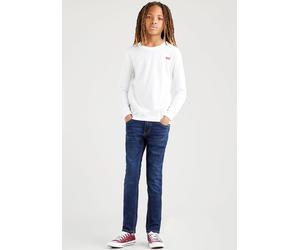 Skinny-fit-Jeans LEVI'S KIDS "LVB-510 SKINNY FIT JEANS", Jungen, Gr. 10/140, N-Gr, blau (machu picchu), Denim/Jeans, Obermaterial: 80% Baumwolle, 19% Polyester, 1% Elasthan, skinny fit, Jeans, for BOY