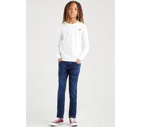 Skinny-fit-Jeans LEVI'S KIDS "LVB-510 SKINNY FIT JEANS", Kinder, Gr. 12/152, N-Gr, blau (machu picchu), Denim/Jeans, Obermaterial: 80% Baumwolle, 19% Polyester, 1% Elasthan, skinny fit, Jeans, 625 (18
