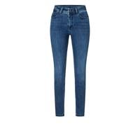 Skinny-fit-Jeans MAC, Damen, Gr. 46, Länge 34, sporty dunkelblau, Denim/Jeans, Obermaterial: 82% Baumwolle, 9% Polyester, 5% Elastomultiester, 4% Elasthan, unifarben, skinny fit knöchellang, Jeans, im