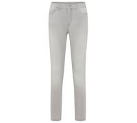 Skinny-fit-Jeans MAC "Dream Skinny", Damen, Gr. 36, Länge 32, grau (midgrau destroyed wash), Jeans, Obermaterial: 89% Baumwolle, 9% Polyester, 2% Elasthan, sehr figurbetont lang, Jeans, in hochelastis