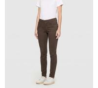 Skinny-fit-Jeans MAC "Dream Skinny", Damen, Gr. 42, Länge 30, braun (deep braun), Jeans, Obermaterial: 88% Baumwolle, 8% Elastomultiester, 4% Elasthan, sehr figurbetont lang, Jeans, in hochelastische