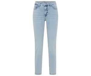 Skinny-fit-Jeans MAC "Dream Skinny", Damen, Gr. 46, Länge 28, aqua blau random wash, Jeans, Obermaterial: 91% Baumwolle, 6% Polyester, 3% Elasthan, sehr figurbetont lang, Jeans, in hochelastische Qual