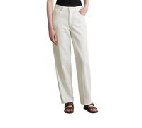 Skinny-fit-Jeans MARC O'POLO "aus Organic-Cotton-Leinen-Mix", Damen, Gr. 29, Länge 32, weiß (weiß cotton), Obermaterial: 71% Baumwolle, 29% Leinen, unifarben, relaxed fit knöchellang, Jeans (94975017-