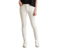 Skinny-fit-Jeans MARC O'POLO DENIM "aus Baumwoll-Lyocell-Mix", Damen, Gr. 34, Länge 32, weiß, Obermaterial: 80% Baumwolle, 15% Lyocell, 3% Elastomultiester, 2% Elasthan, unifarben, skinny fit knöchelf