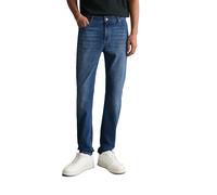 Skinny-fit-Jeans MARC O'POLO DENIM "aus Bio-Baumwoll-Mix", Herren, Gr. 31, Länge 32, medium blau, Obermaterial: 95% Baumwolle, 4% Polyester, 1% Elasthan, unifarben, skinny fit normal, Jeans (78826669-