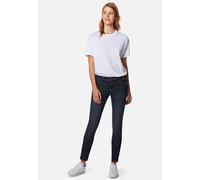 Skinny-fit-Jeans MAVI "LINDY", Damen, Gr. 27, Länge 38, schwarz (mid foggy glam), Stoff, 89% Baumwolle, 9% Polyester, 2% Elasthan, skinny fit lang, Jeans, Enganliegende Jeans (27542437-27) mid foggy g
