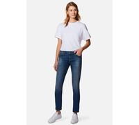 Skinny-fit-Jeans MAVI "LINDY", Damen, Gr. 30, Länge 34, blau (schwarz brushed glam), Stoff, 84% Baumwolle, 9% Polyester, 5% Viscose, 2% Elasthan, skinny fit lang, Jeans, Eng anliegende Jeans (84569546
