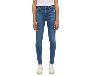 Skinny-fit-Jeans MUSTANG "Damen Style Georgia Super Skinny", Damen, Gr. 25, Länge 34, blau (682 mittelblau), Denim/Jeans, 82% Baumwolle, 16% Polyester, 2% Elasthan, unifarben, skinny fit, Jeans (99062