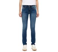 Skinny-fit-Jeans MUSTANG "Damen Style Quincy Skinny", Damen, Gr. 29, Länge 30, blau (702 mittelblau), Denim/Jeans, 95% Baumwolle, 3% Elastomultiester, 2% Elasthan, unifarben, skinny fit, Jeans (811779