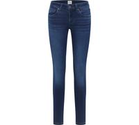 Skinny-fit-Jeans MUSTANG "Damen Style Quincy Skinny", Damen, Gr. 31, Länge 32, blau (682 mittelblau), Denim/Jeans, 78% Baumwolle, 10% Lyocell, 9% Elastomultiester, 3% Elasthan, unifarben, skinny fit,