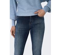 ONLY - Luxuriöse Skinny Fit Jeans mit italienischem Denim | ONLBLUSH ICON COIN MID SK DNM CRO30 blue-black-used Denim, L/32