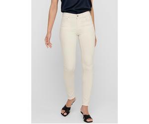 Skinny-fit-Jeans ONLY "ONLBLUSH LIFE MID SK AK RW DOT019", Damen, Gr. S (36), Länge 34, ecru, Denim/Jeans, Obermaterial: 92% Baumwolle, 6% Elastomultiester, 2% Elasthan, unifarben, skinny fit, Jeans 5