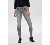 Only Damen Jeans ONLBLUSH – Skinny Fit mit Label-Patch, Grau, XL/30