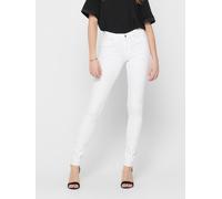 Skinny-fit-Jeans ONLY "ONLBLUSH MID SKINNY DNM REA0730", Damen, Gr. S (36), Länge 30, weiß, Denim/Jeans, Obermaterial: 92% Baumwolle, 6% Elastomultiester, 2% Elasthan, unifarben, skinny fit, Jeans (95