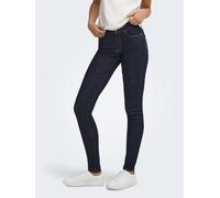 Skinny-fit-Jeans ONLY "ONLBLUSH MID SKINNY TAI774 DNM", Damen, Gr. S (36), Länge 30, blau (dunkelblau denim detail:rinse), Denim/Jeans, Obermaterial: 92% Baumwolle, 6% Elastomultiester, 2% Elasthan, u