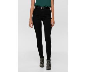 Skinny-fit-Jeans ONLY "ONLFOREVER BLACK LIFE HW SK SOO796C NOOS", Damen, Gr. XL (42), Länge 30, schwarz, Denim/Jeans, Obermaterial: 91% Modal, 8% Elastomultiester, 1% Elasthan, unifarben, skinny fit,