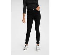 Skinny-fit-Jeans ONLY "ONLPAOLA - Extra-eng geschnittene Jeans mit figurformender Silhouette", Damen, Gr. S (36), Länge 32, schwarz, Denim/Jeans, Obermaterial: 64% Baumwolle, 31% Polyester, 3% Viskose