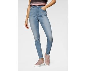 Skinny-fit-Jeans ONLY "ONLPAOLA - Extra-eng geschnittene Jeans mit figurformender Silhouette", Damen, Gr. S (36), Länge 32, blau (light blau denim), Denim/Jeans, Obermaterial: 64% Baumwolle, 31% Polye
