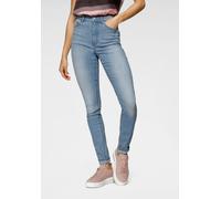 Skinny-fit-Jeans ONLY "ONLPAOLA - Extra-eng geschnittene Jeans mit figurformender Silhouette", Damen, Gr. XL (42), Länge 34, blau (light blau denim), Denim/Jeans, Obermaterial: 64% Baumwolle, 31% Poly
