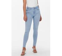 Skinny-fit-Jeans ONLY "ONLPOWER MID PUSH UP SK DNM AZG944 NOOS", Damen, Gr. S (36), Länge 30, blau (special bright blau denim), Denim/Jeans, Obermaterial: 92% Baumwolle, 6% Polyester, 2% Elasthan, Abr