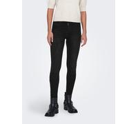 Skinny-fit-Jeans ONLY "ONLPOWER MID PUSH UP SK DNM TAI886", Damen, Gr. XL (42), Länge 30, schwarz (washed schwarz), Denim/Jeans, Obermaterial: 92% Baumwolle, 6% Polyester, 2% Elasthan, unifarben, skin