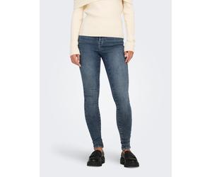 Skinny-fit-Jeans ONLY "ONLPOWER MID PUSH UP SK DNM TAI886", Damen, Gr. XL (42), Länge 32, blau (special blau grau denim), Denim/Jeans, Obermaterial: 92% Baumwolle, 6% Polyester, 2% Elasthan, unifarben