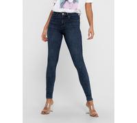 Skinny-fit-Jeans ONLY "ONLPOWER MID SK PUSHUP DNM REA3659 NOOS", Damen, Gr. S, Länge 30, dunkelblau denim, Denim/Jeans, Obermaterial: 92% Baumwolle, 6% Polyester, 2% Elasthan, unifarben, skinny fit la