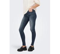 Skinny-fit-Jeans ONLY "ONLPOWER MID SKIN PUSHUP DNM REA167 NOOS", Damen, Gr. XS (34), Länge 34, blau (special blau grau denim), Denim/Jeans, Obermaterial: 92% Baumwolle, 6% Elastomultiester, 2% Elasth