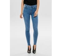 ONLY Damen Onlpower Mid Push Up Rea2981k Noos Skinny Jeans, Lightbluedenim, S 32L EU