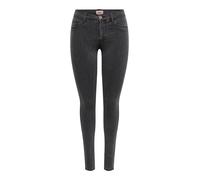 Skinny-fit-Jeans ONLY "ONLRAIN REG SKINNY JEANS DNM CRYOD655", Damen, Gr. S (36), Länge 30, grau denim, Denim/Jeans, Obermaterial: 53% Viskose, 29% Baumwolle, 17% Polyester, 1% Elasthan, unifarben, sk
