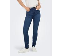 Skinny-fit-Jeans ONLY "ONLRAY HIGH WAIST SKINNY DNM BOX", Damen, Gr. S (36), Länge 32, blau (dunkelblau denim), Denim/Jeans, Obermaterial: 69% Baumwolle, 29% Polyester, 2% Elasthan, unifarben, skinny 