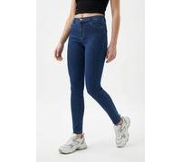 Skinny-fit-Jeans ONLY "ONLRAY REG WAIST SKINNY BOX DNM", Damen, Gr. S, Länge 30, medium blau denim, Denim/Jeans, Obermaterial: 53% Viskose, 29% Baumwolle, 17% Polyester, 1% Elasthan, unifarben, skinny
