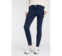 Skinny-fit-Jeans ONLY "ONLRINA - Skinny Jeans mit Viskose und Stretch", Damen, Gr. XXL (44), Länge 32, dunkelblau denim, Denim/Jeans, Obermaterial: 53% Viskose, 29% Baumwolle, 17% Polyester, 1% Elasth